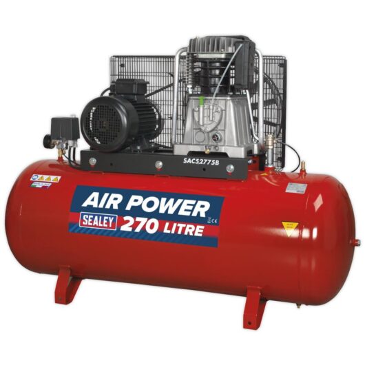Sealey SAC52775B 3 Phase Electric Air Compressor 270 Litre 415v