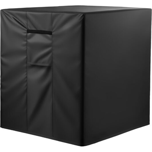 VEVOR Air Conditioner Cover, 863 x 812 x 762 mm Ac Cover for Air Conditioning Unit, Three-Layer, Waterproof Polyester Fabric, Mesh Ventilation,